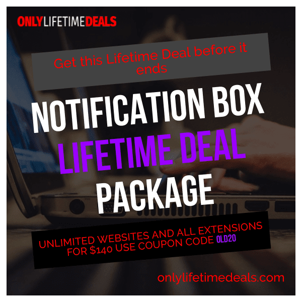 Only Lifetime Deals - Notification Box Lifetime Deal
