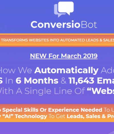 Lifetime Deal to ConversioBot header