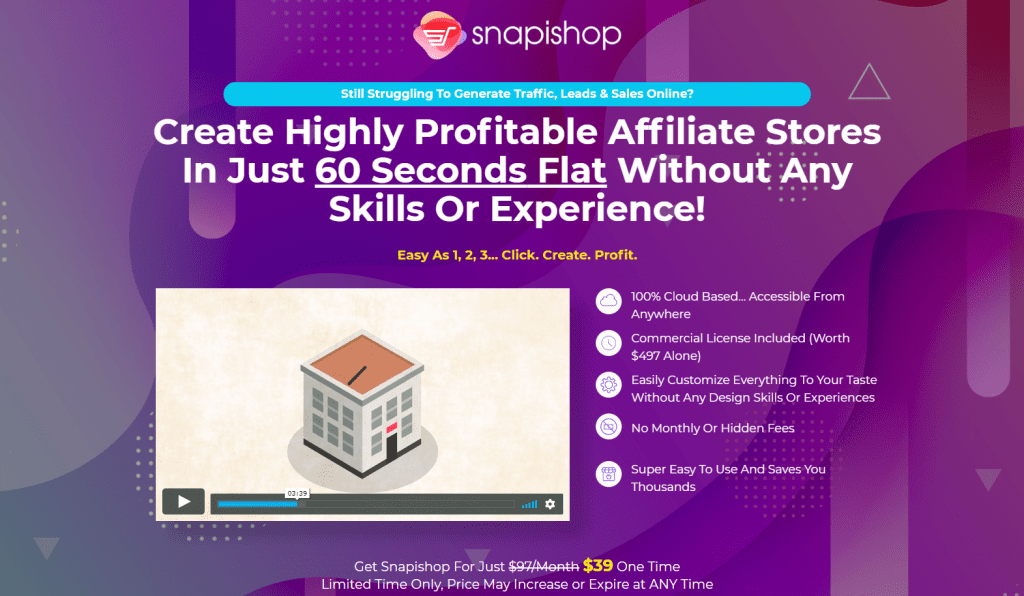 Lifetime Deal to Snapishop content