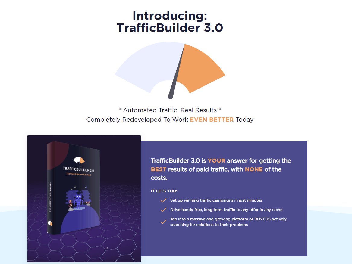 Lifetime Deal to TrafficBuilder header