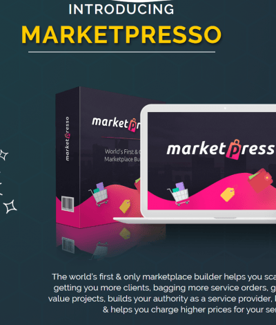 Only Lifetime Deal Lifetime Deal to MarketPresso header