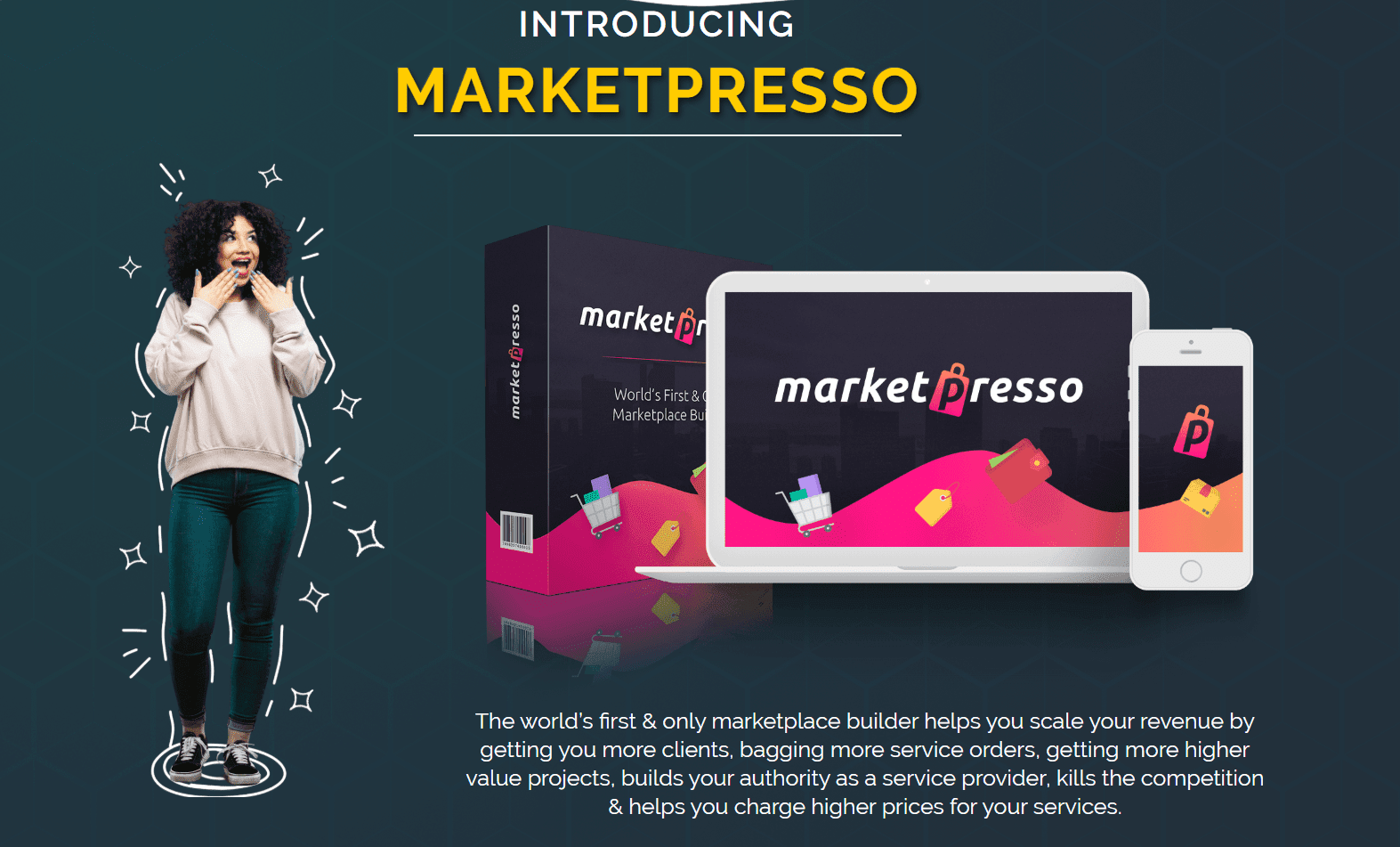 Only Lifetime Deal Lifetime Deal to MarketPresso header