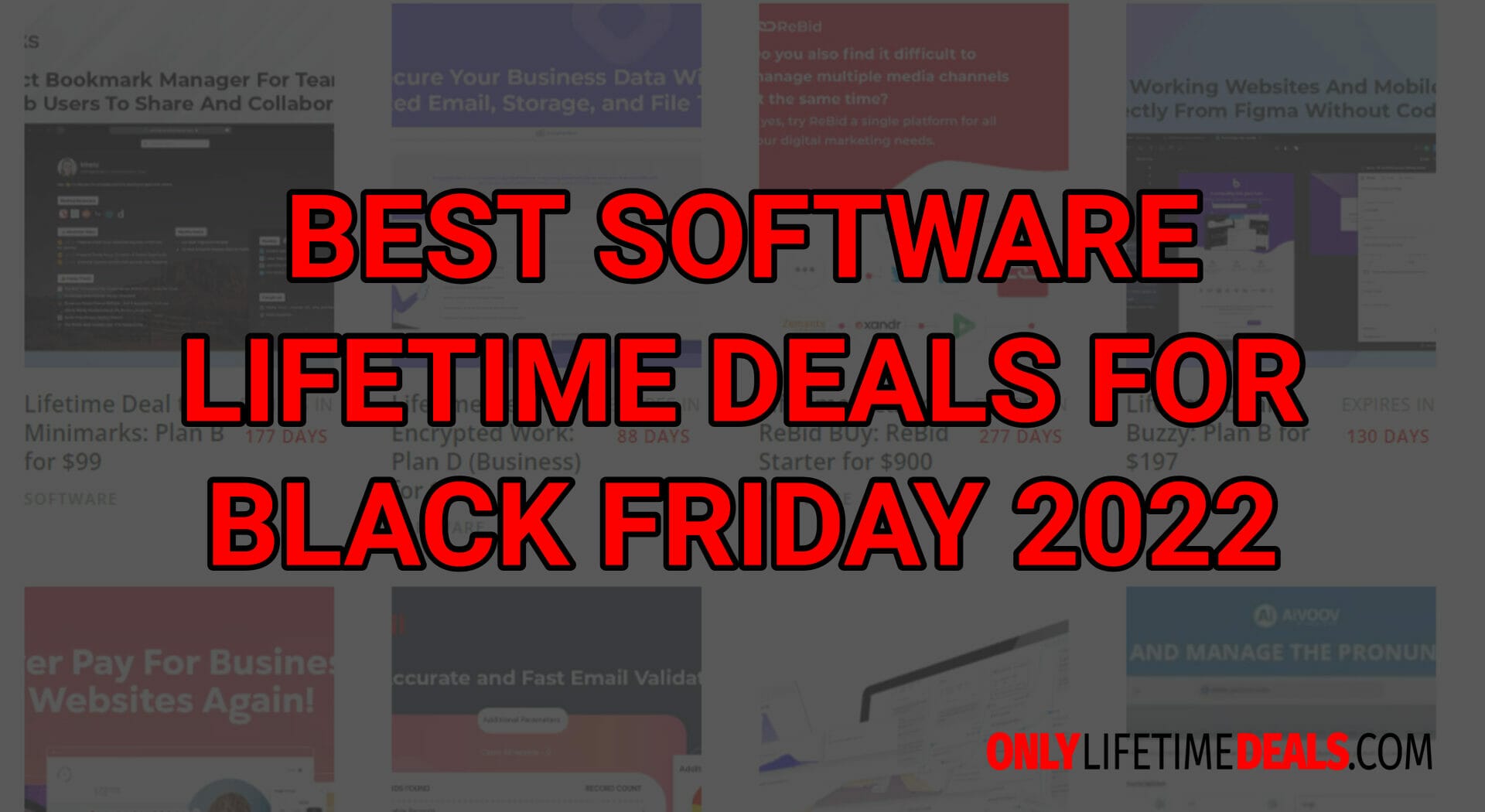 Only Lifetime Deals BLACK FRIDAY LIFETIME DEALS COUPON CODE