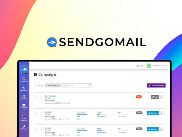 Only Lifetime Deals - Sendgomail: Lifetime Subscription for $59