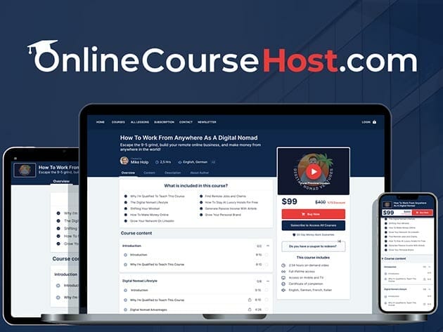 Only Lifetime Deals - OnlineCourseHost: Lifetime Subscription (Pro Plan) for $199