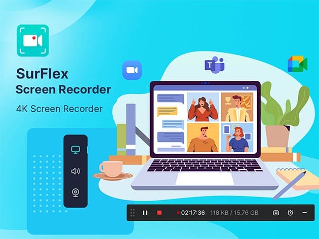 Only Lifetime Deals - SurFlex Screen Recorder: Lifetime Subscription for $29