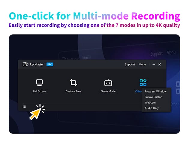 Only Lifetime Deals - RecMaster Screen Recorder: Lifetime Subscription (Windows Only) for $24