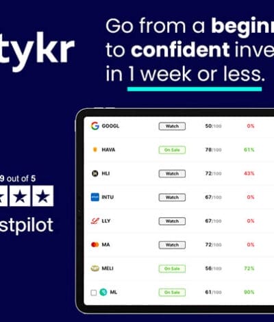 Only Lifetime Deals - Stock Investing for Beginners + FREE Access to Tykr Software: Lifetime Subscription for $990