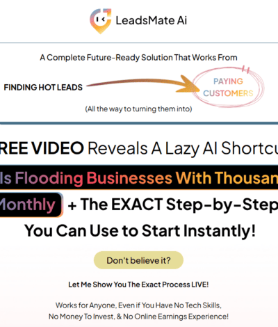 Only Lifetime Deals LeadsMate AI website