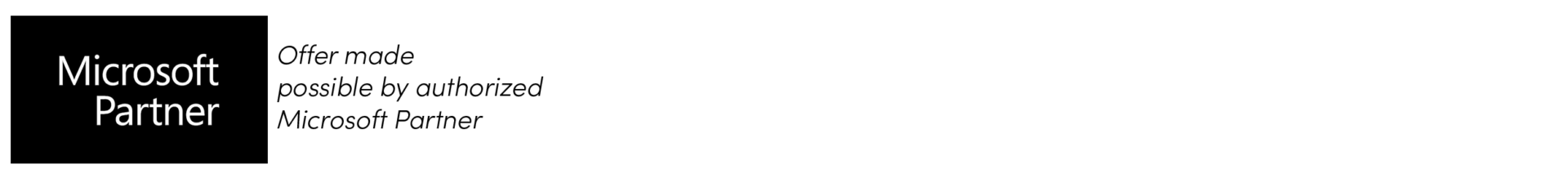 Authorized Microsoft Partner